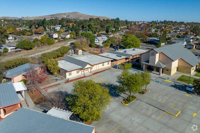 Fairfield Christian School offers a sprawling campus when viewed from above.