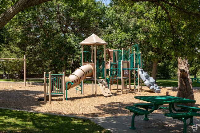 Sweetwater Park in Acres Green has open space with a playground, small picnic shelter & more.