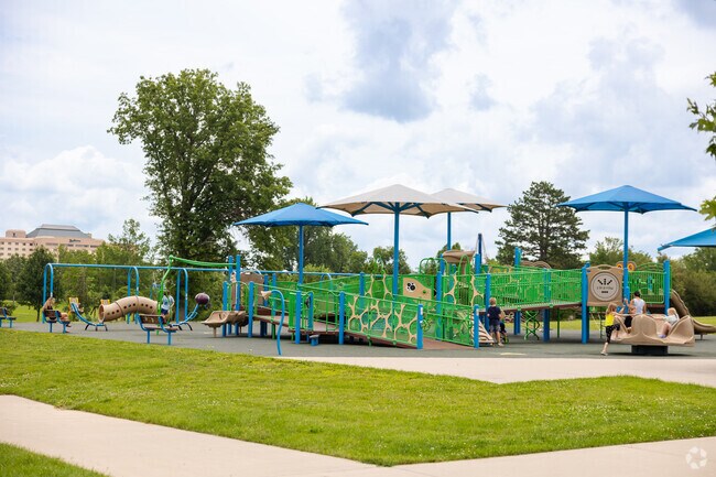 Playgrounds in Noelridge Park offer outdoor fun for children of all ages.