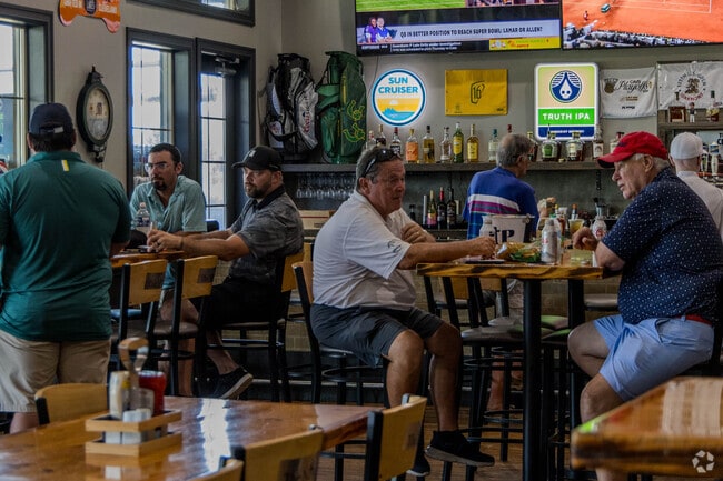 The Nest, at Grey Hawk Golf Club in nearby LaGrange, is a busy spot for golfers before and after a game.