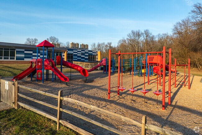 Students have a large playground to play on at Perryville Elementary School.