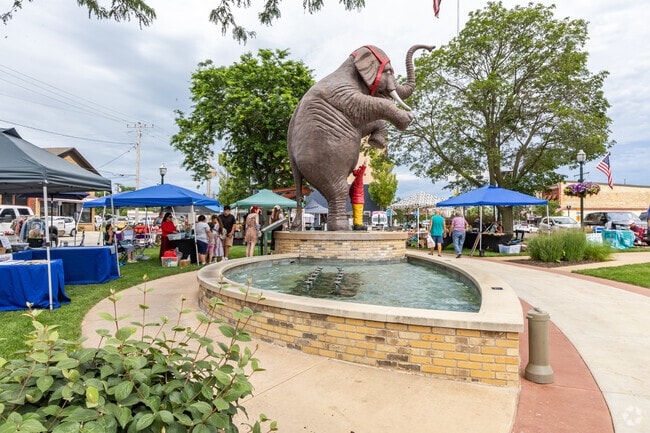Tower Park is an homage to Delavan Lake's circus past.