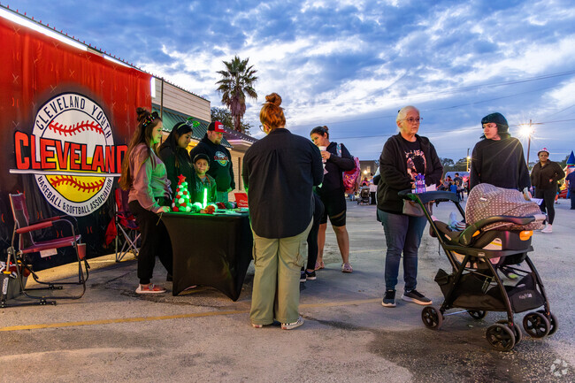 Local Cleveland organizations join in at the Downtown Cocoa Crawl.