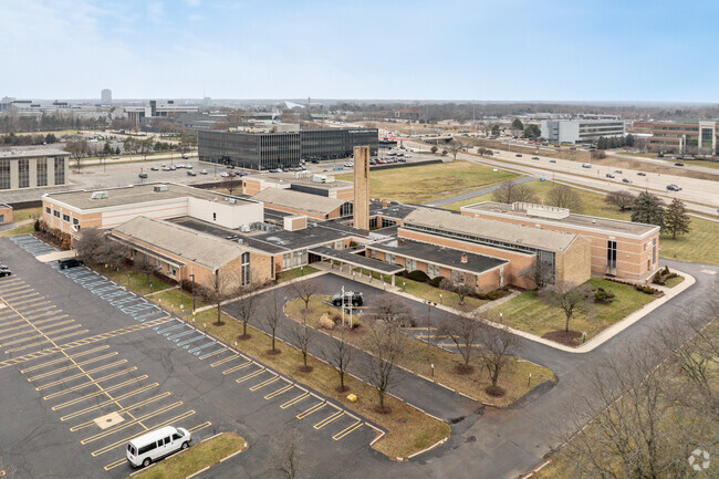 Faxon Academy aerial view.