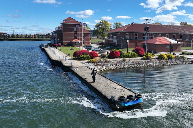 Residents of West Bayfront enjoy breathtaking views of Lake Erie from nearby parks.