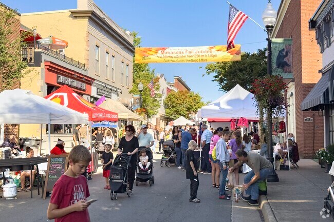 The streets of Old Town Manassas come alive during the Manassas Fall Jubilee.