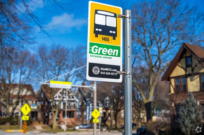 Easy public transportation is available at the edge of Riverside Park neighborhood.