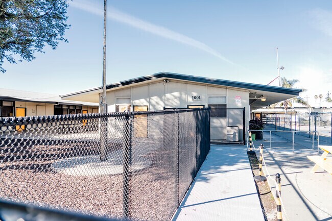 The main entrance of Alpha: Jose Hernandez Middle in San Jose, California.