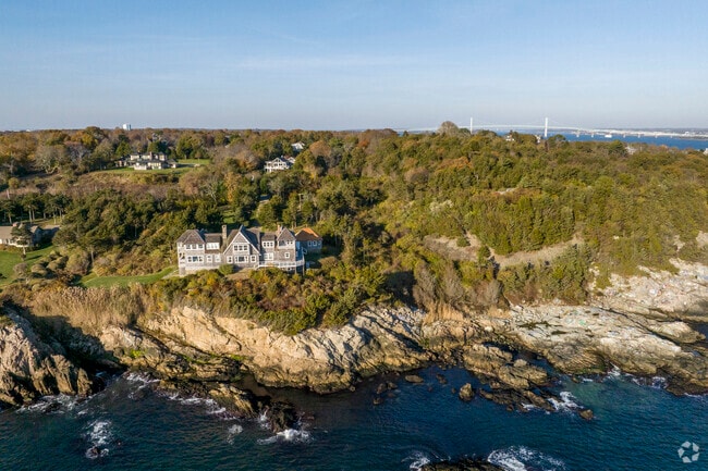 Fort Wetherill has miles of cliffside trails along the Narragansett Bay in Jamestown Village.