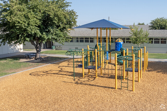 The playground at Calwa Elementary School in Fresno.