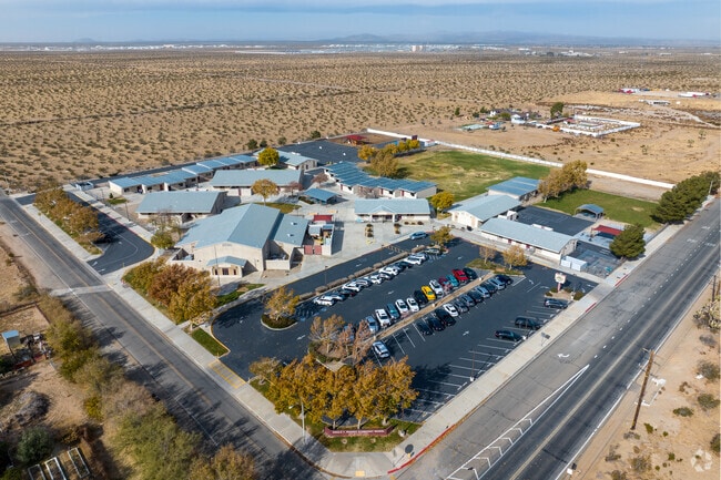 Donald F Bradach Elementary offers a sprawling campus when viewed from above.