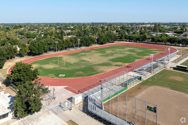The track at Roosevelt High School in Fresno.