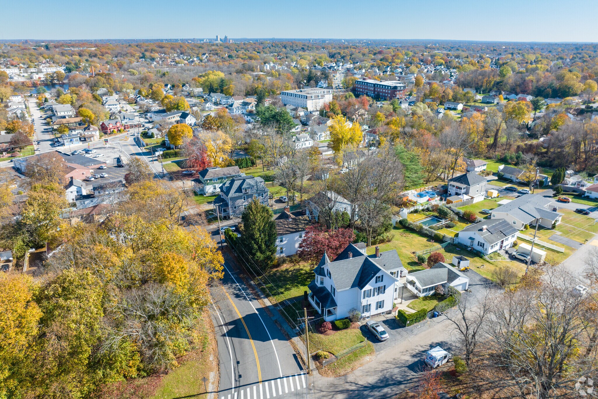 The Greenville Avenue neighborhood is fairly close to downtown Providence.