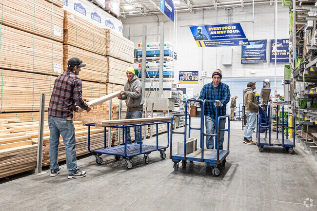 Residents from North Bay Shore visit Lowe's for their home improvement needs.