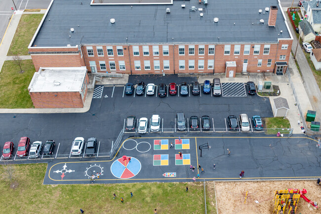 Playgrounds foster creativity for students at Forest Elementary School.