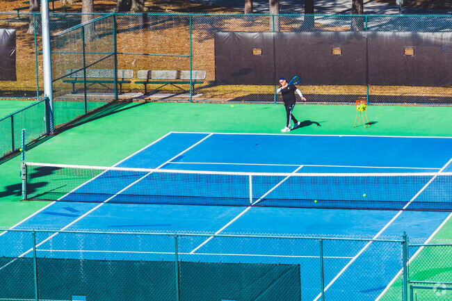 Yorkwood residents might enjoy some tennis at nearby Medal of Honor Park.