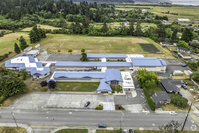 Sunny Brae Middle School offers a sprawling campus when viewed from above.