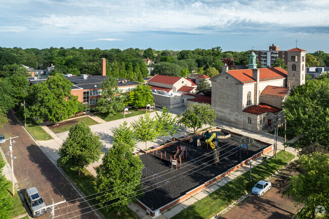 Holy Cross Elementary has a great playground for kids.