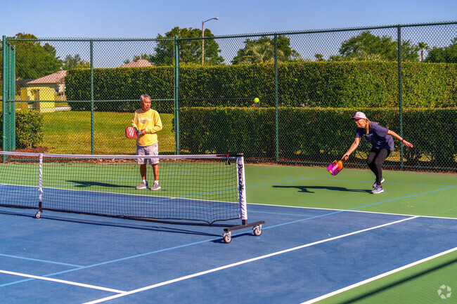 Bithlo residents enjoy Saturday morning pickleball in their community.