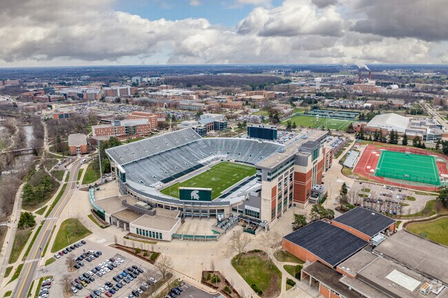 Enjoy a Spartan game at Spartan Field on MSU's campus in East Lansing.