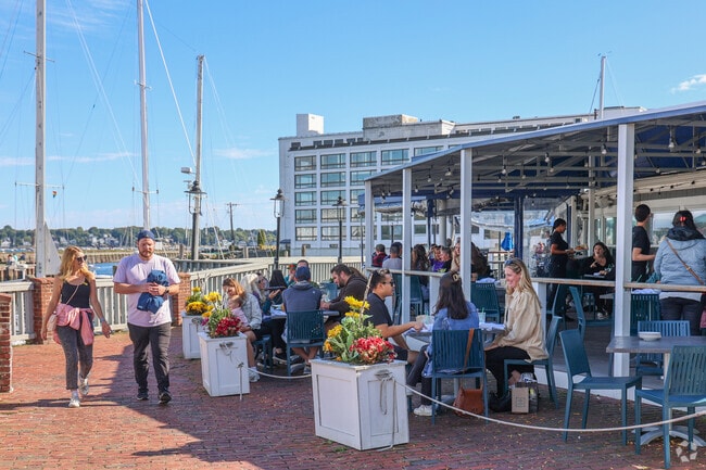 Finz restaurant joins in the festivities at Oyster Fest in Derby Street.