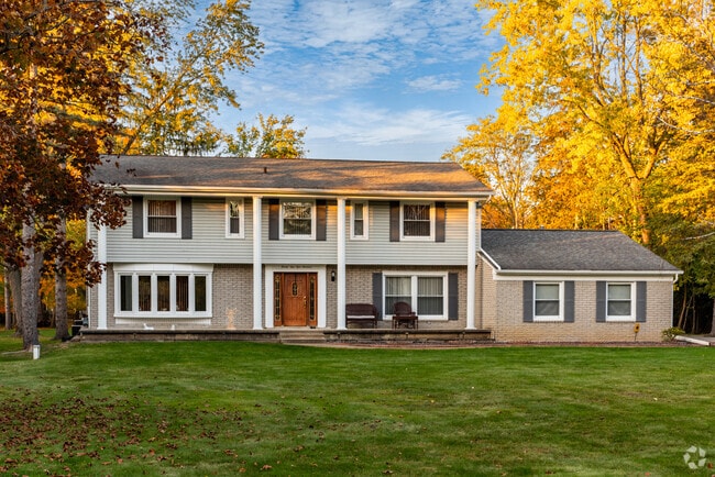 Colonial style homes stand out in Bingham Farms.