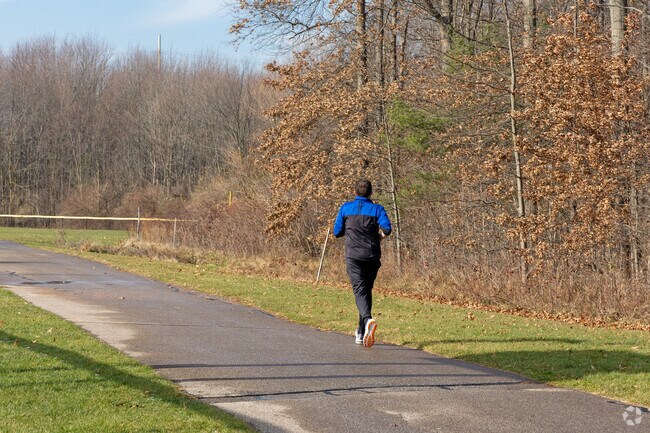 Miles of paved paths offer Strongsville residents a safe place to run all year.