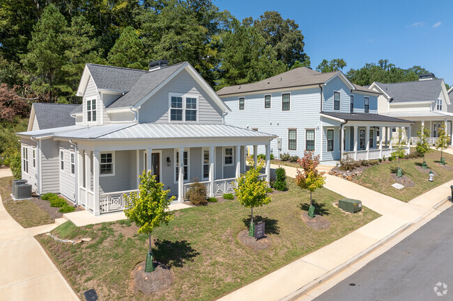 Rows of beautiful, newly constructed homes line the streets in Berkley Hills.