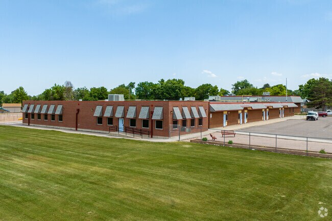 The main building at Mesa Elementary School in Westminster, Colorado.