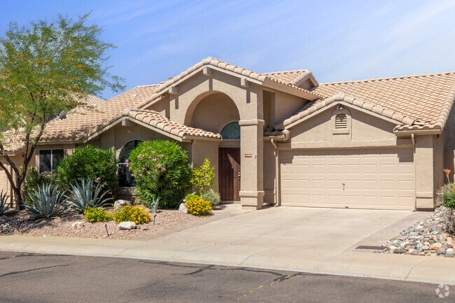 Stucco Spanish influenced homes with tile roofs are commonly found in DC Ranch.