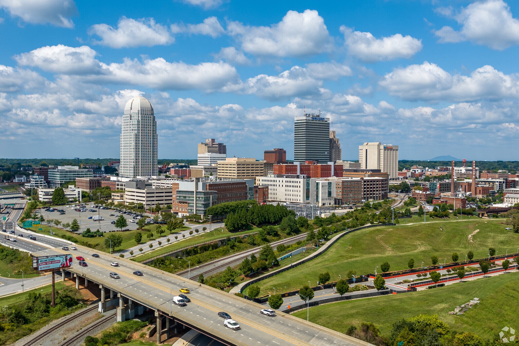 Downtown Winston-Salem is only a short drive from the Reynolda Forest/ Salem Lake neighborhood.