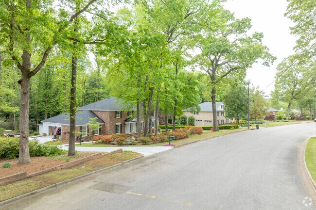 Mature trees line the streets of Lake Aumond.