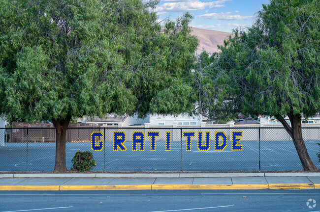 Students at Guy Jr. Emanuele Elementary School practice gratitude.