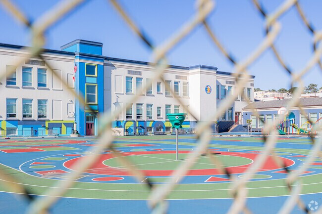 Lafayette Elementary School has a large recreational area for its students