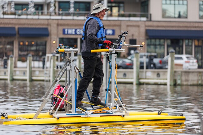 For a unique experience, hire this guy for a ride from the Annapolis City Dock.