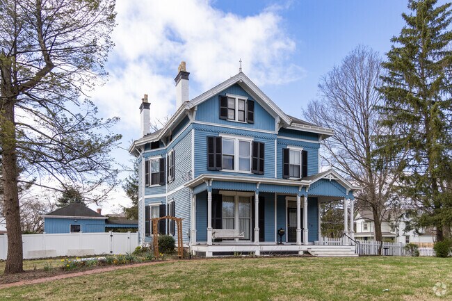 This Victorian-era home with intricate architectural details is located in Hartwell.
