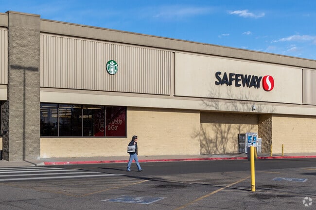 Safeway is the closest option for groceries for Waterglen residents.