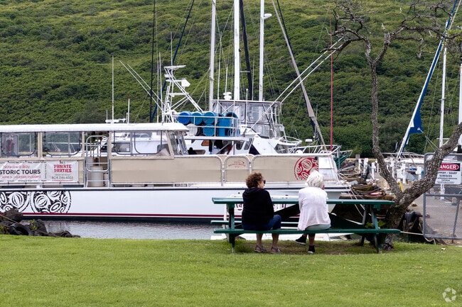 Nawiliwili Harbor in Lihue is a major port, hosting cruise ships and small boats.