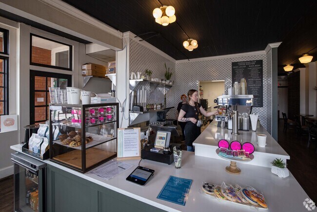 North of Trout Valley is Conscious Cup Coffee café, which offers friendly service and coffee.