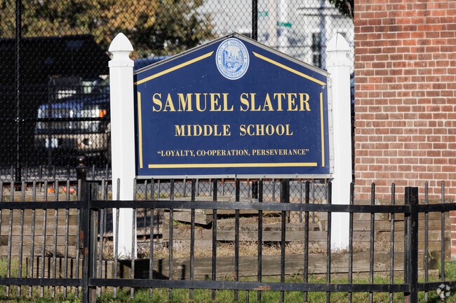 Samuel Slater Middle School in nearby Pawtucket has a student to teacher ratio of 14-1.