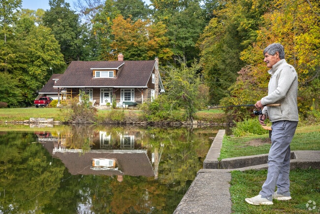 A leisurely morning in Tipton can be spent fishing for carp in Reservoir Park's beautiful pond.