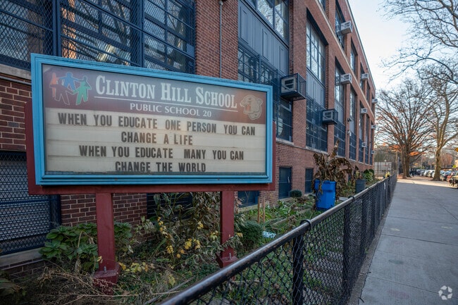PS 20 Clinton Hill has a strong foundational curriculum.