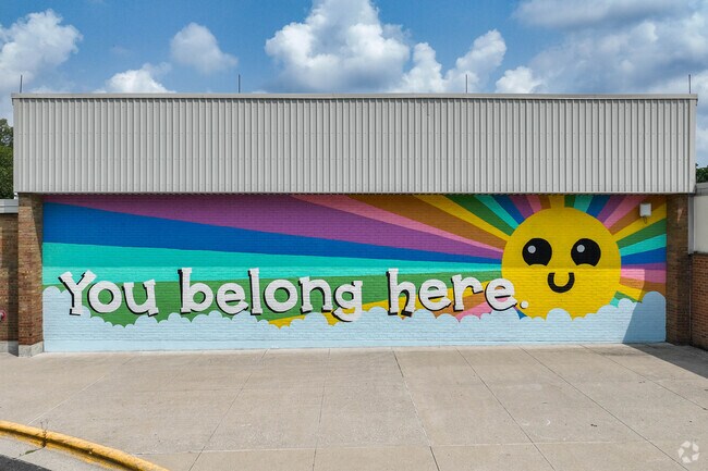 Brice is a welcoming community, and its graffiti reflects that.