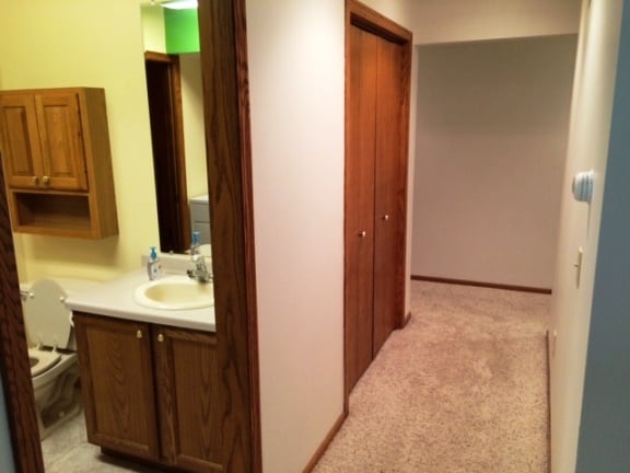 Half bath and Laundry area centrally located