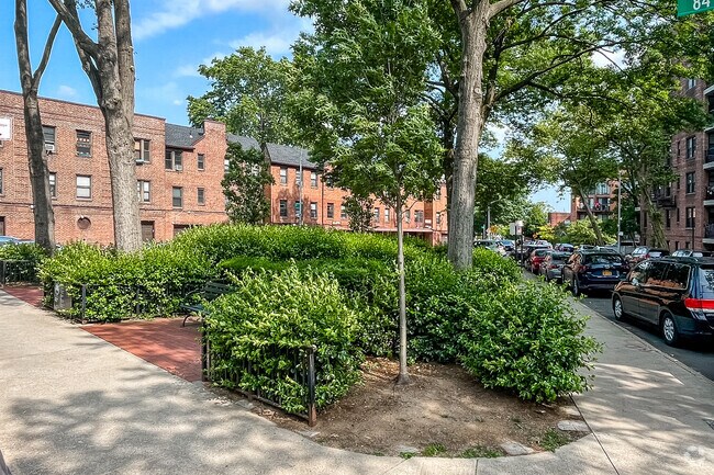 Eight Oaks Triangle is surrounded by co-ops and condominiums in the area.