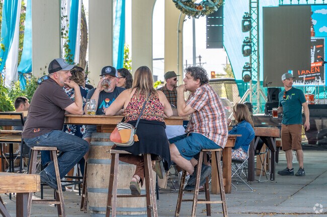 Wibby Brewing’s spacious beer garden is the perfect spot to relax with friends in Quail.