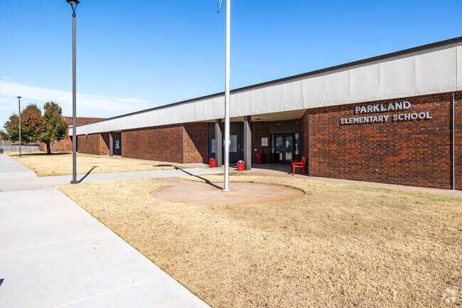 Students from the surrounding homes attend Parkland Elementary.