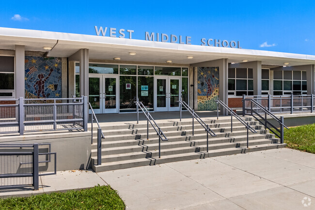 West Middle School serves the Hillcrest community in Lawrence, Kansas.