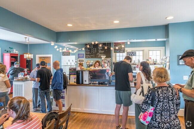 Friends gather for great coffee and treats at Sweet Donkey in South Roanoke.
