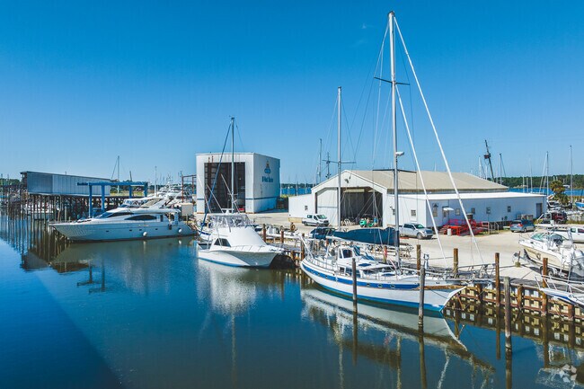The Dog River Marina is a full service boat yard and offers slip rentals to Rosedale residents.